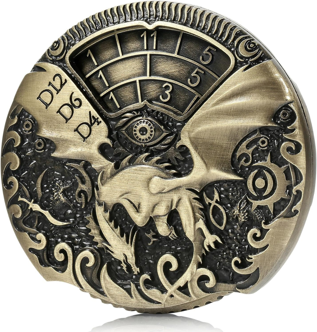 DND Dragon Roulette Spinner Metal Dice 7-in-1