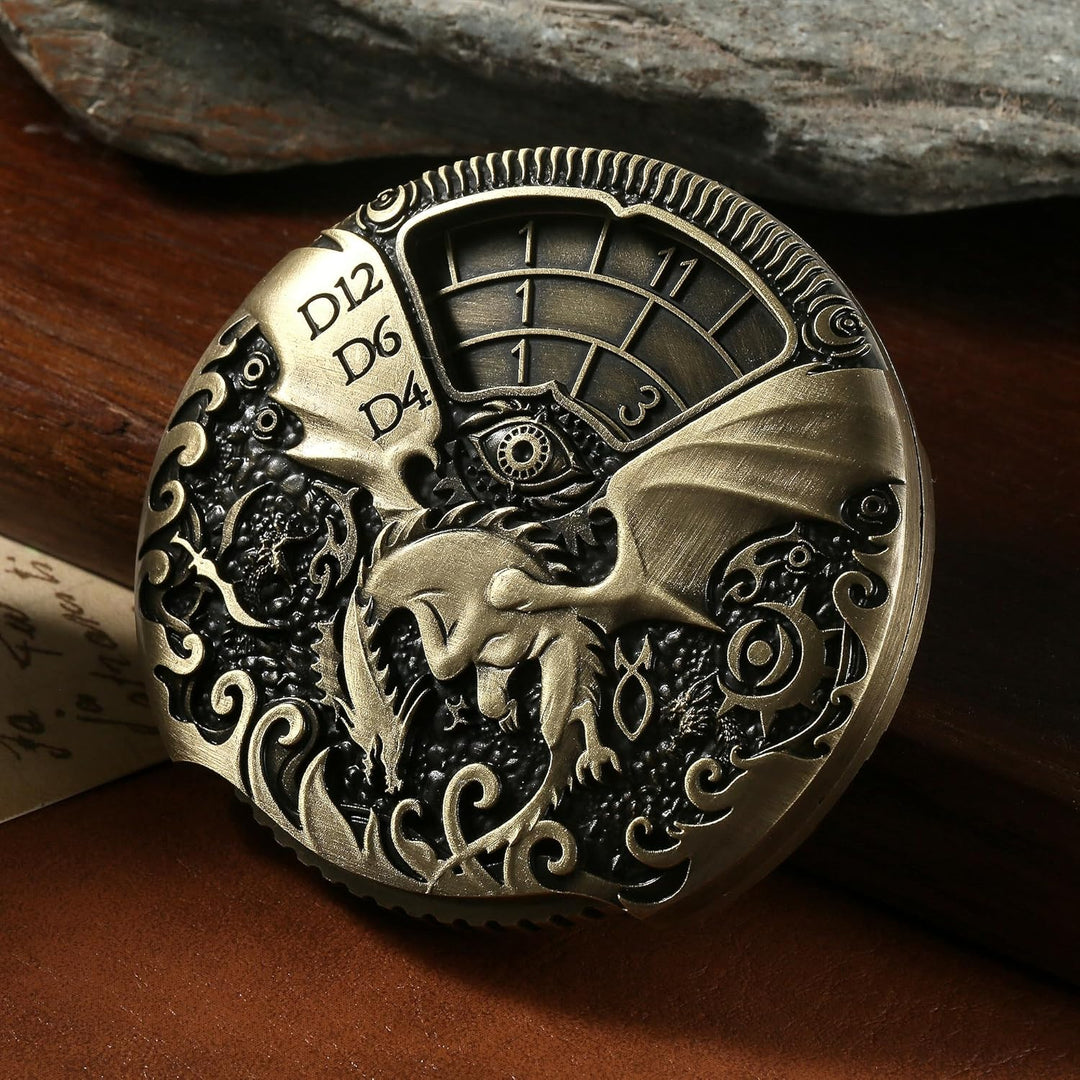 DND Dragon Roulette Spinner Metal Dice 7-in-1