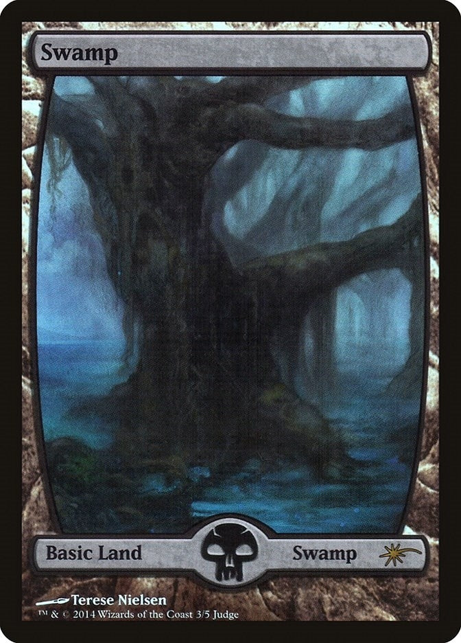 Swamp - Full Art (3) (3) (Judge Promos)