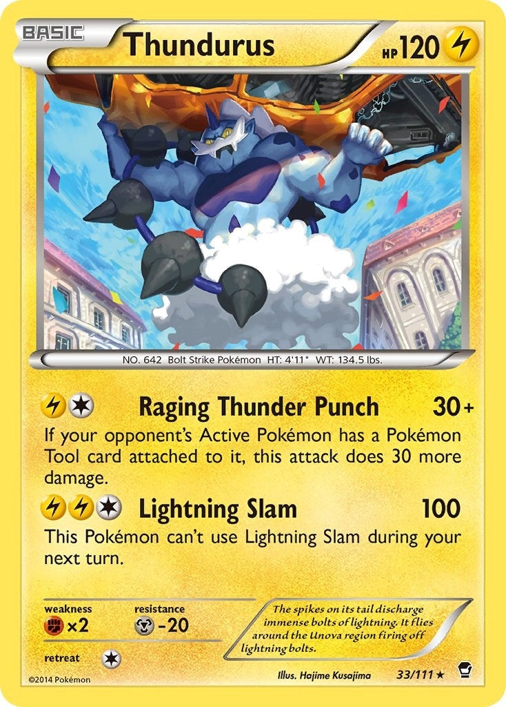Image for Thundurus (33/111) (XY - Furious Fists) - Pokemon
