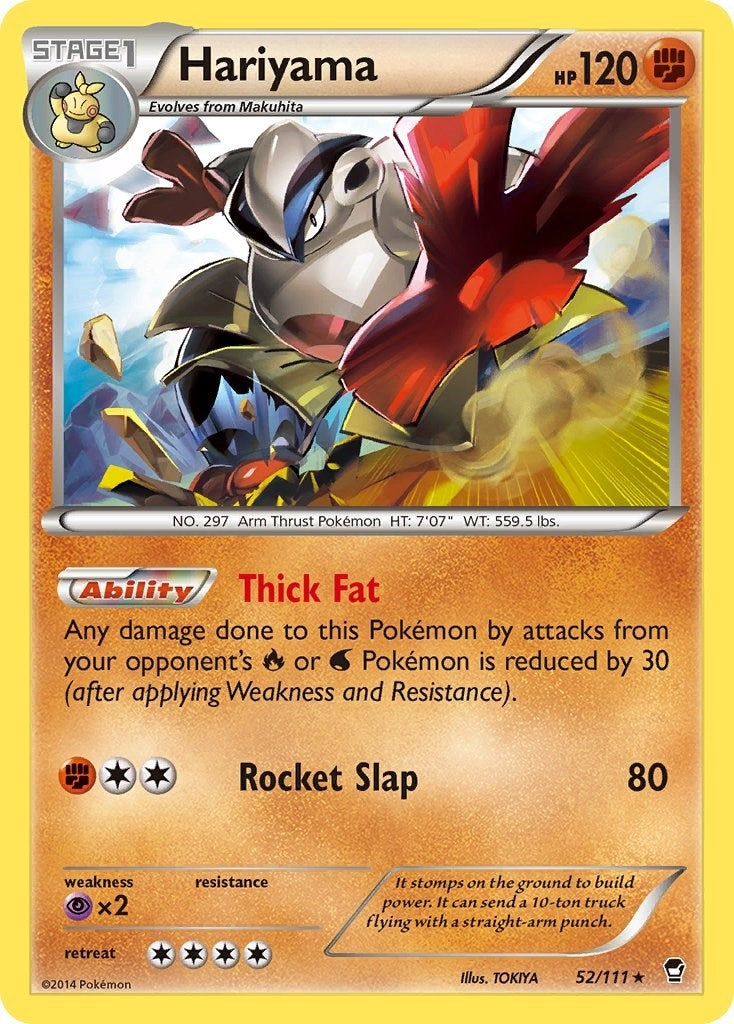 Image for Hariyama (52/111) (XY - Furious Fists) - Pokemon