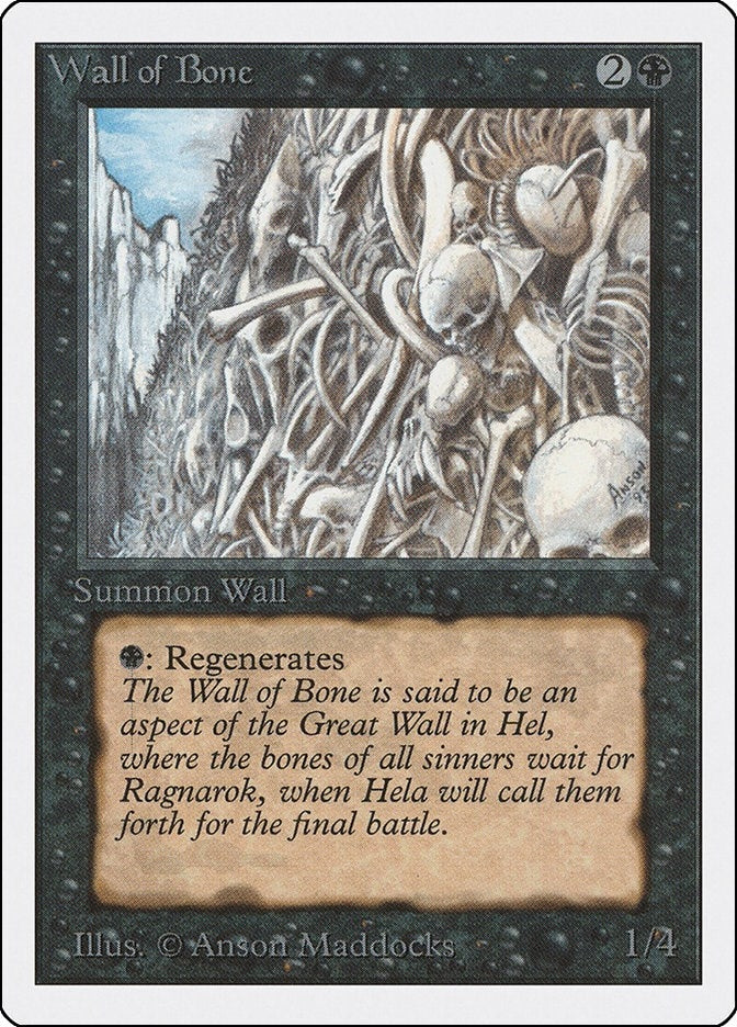 Image for Wall of Bone - Magic: The Gathering