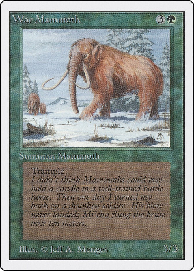 Image for War Mammoth - Magic: The Gathering