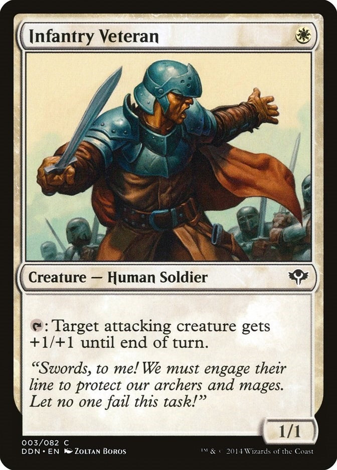 Infantry Veteran (3) (Duel Decks: Speed vs. Cunning)