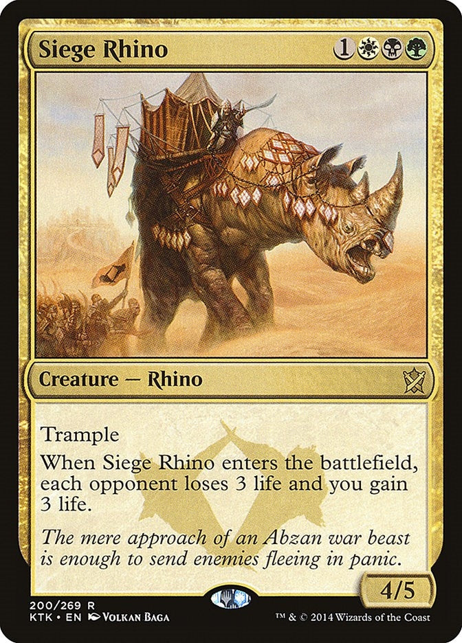 Siege Rhino (200) (Khans of Tarkir)