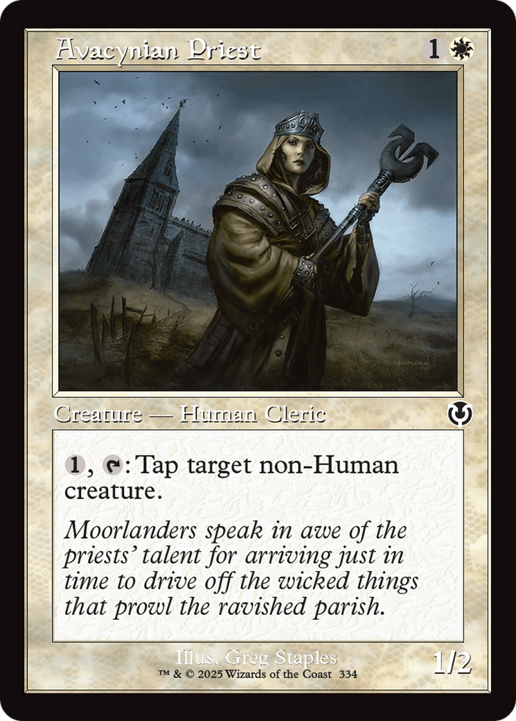 Avacynian Priest (Retro Frame) (334) (Innistrad Remastered)