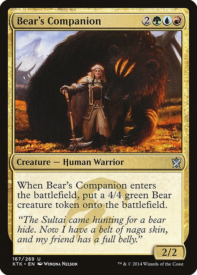 Bear's Companion (167) (Khans of Tarkir)
