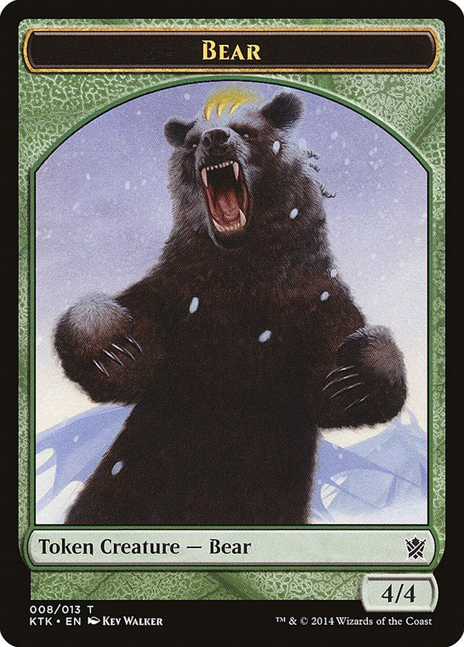 Bear Token (8) (Khans of Tarkir)