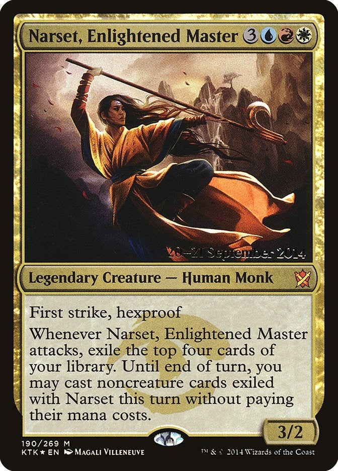 Narset, Enlightened Master (190) (Prerelease Cards)