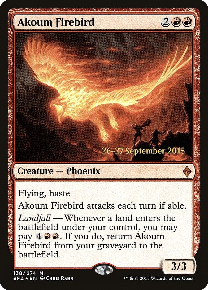 Akoum Firebird (138) (Prerelease Cards)