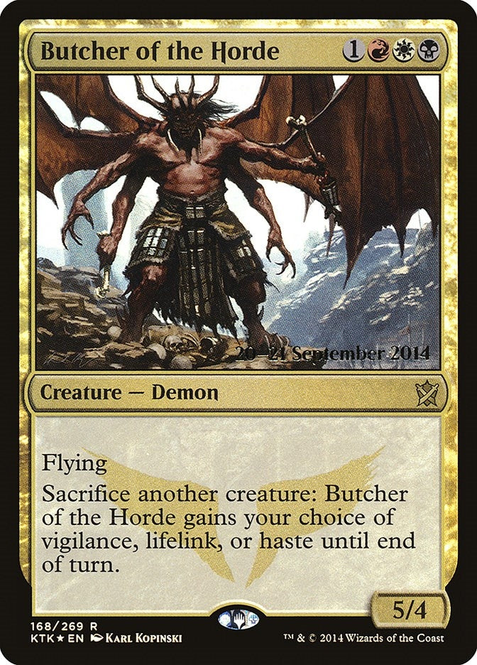 Butcher of the Horde (168) (Prerelease Cards)