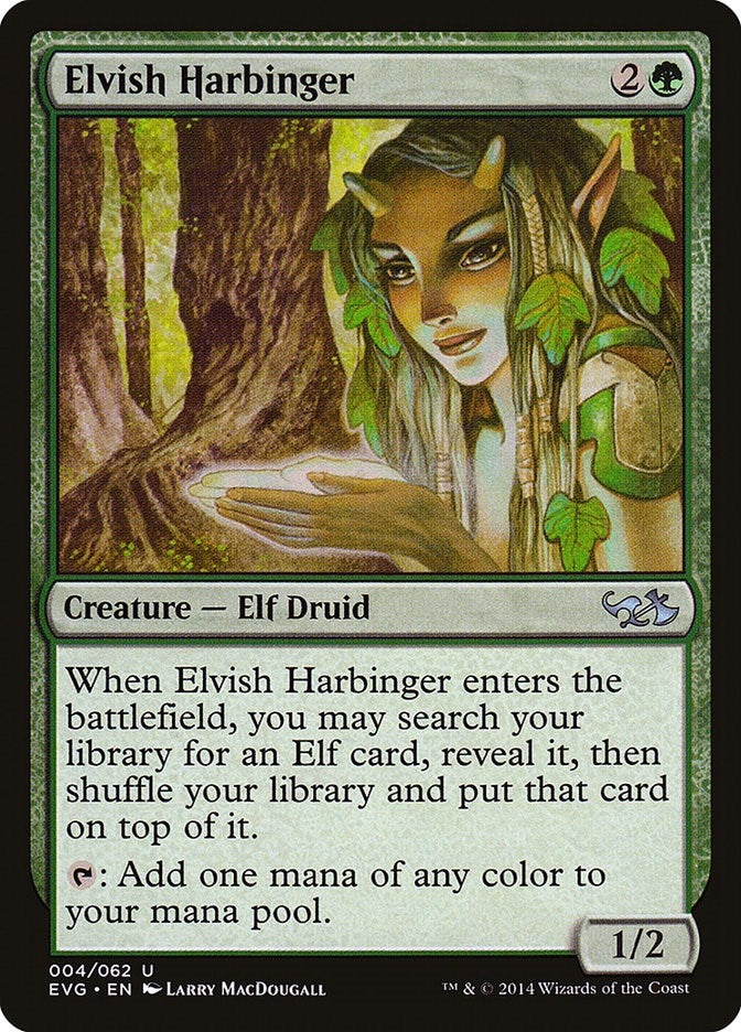Elvish Harbinger (4) (Duel Decks: Anthology)