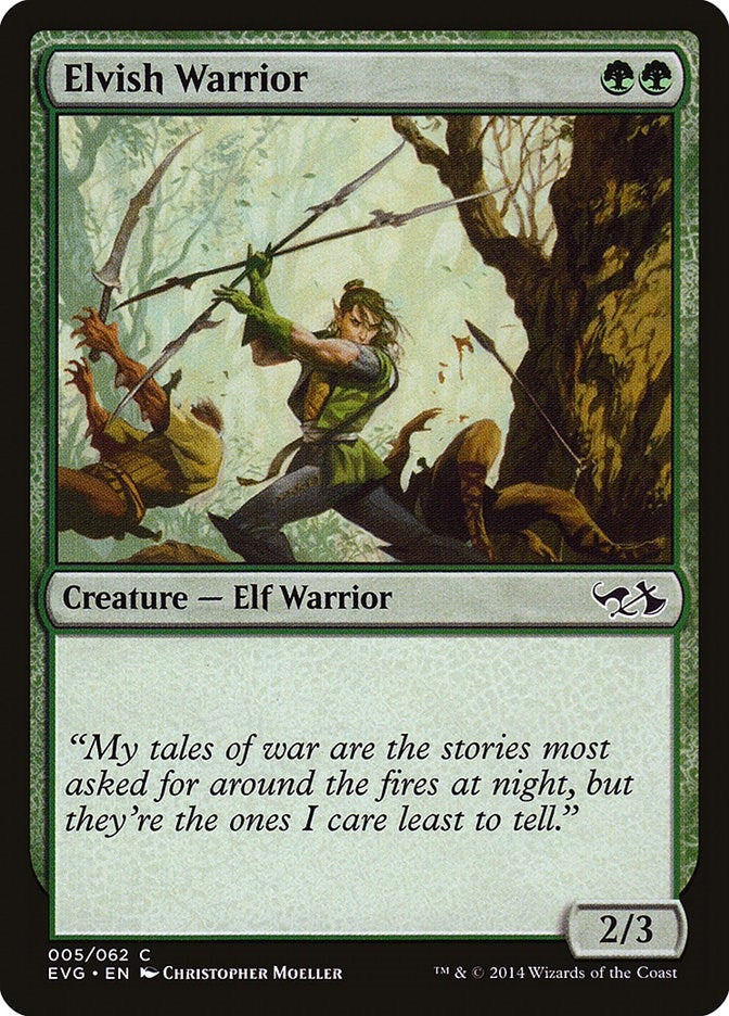 Elvish Warrior (5) (Duel Decks: Anthology)