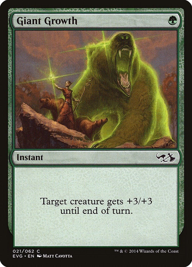 Giant Growth (EVG) (21) (Duel Decks: Anthology)
