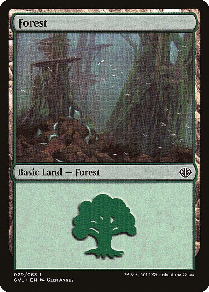 Forest (029) (GVL) (29) (Duel Decks: Anthology)