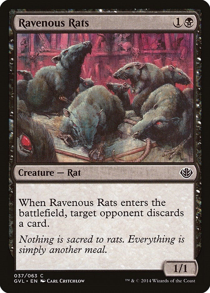 Ravenous Rats (37) (Duel Decks: Anthology)