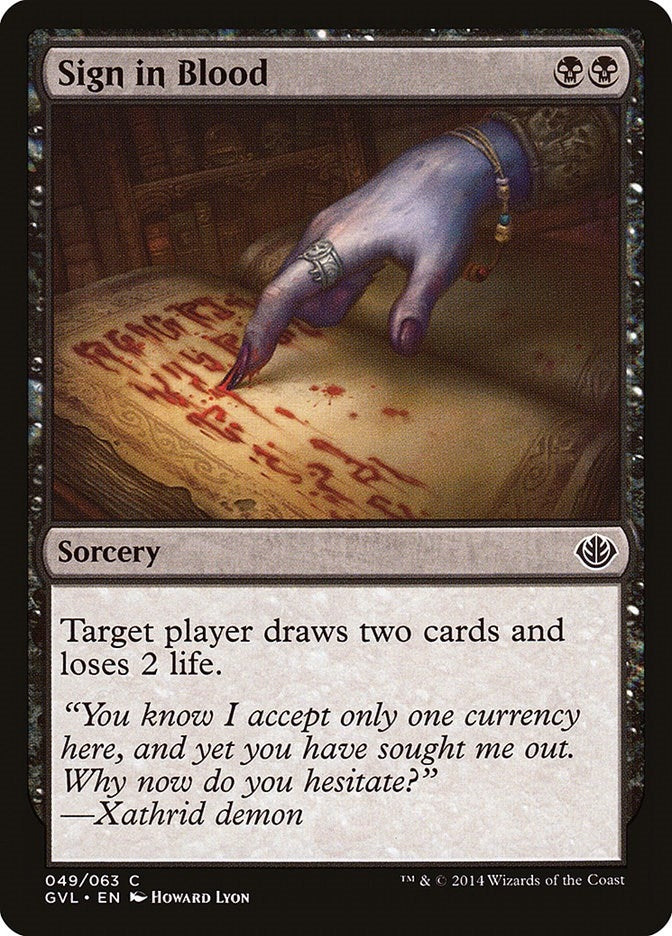 Sign in Blood (49) (Duel Decks: Anthology)