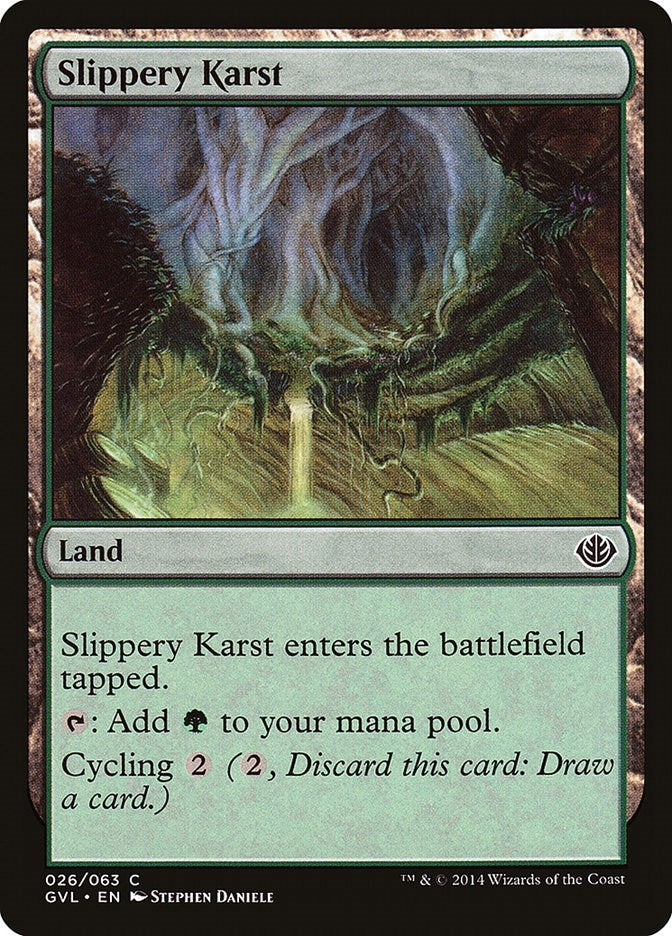 Slippery Karst (26) (Duel Decks: Anthology)