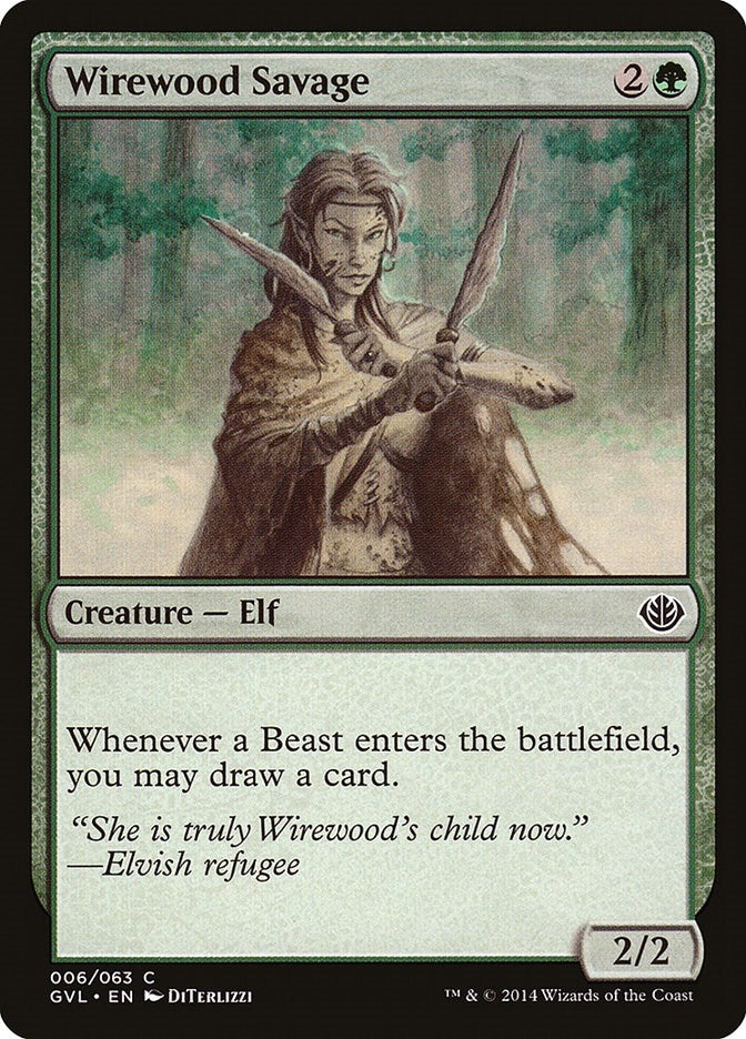 Wirewood Savage (6) (Duel Decks: Anthology)