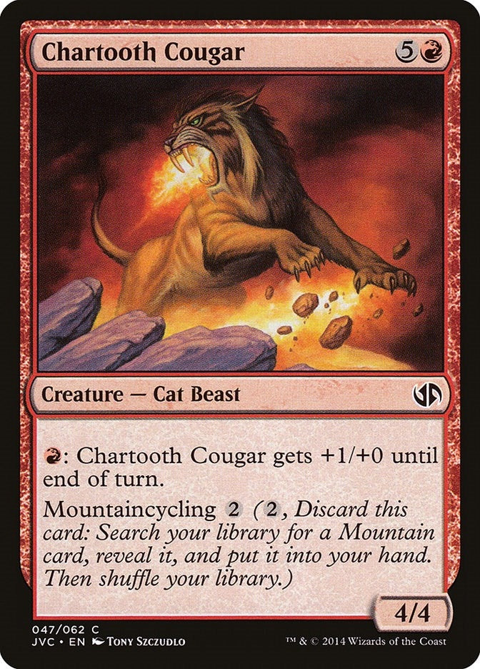 Chartooth Cougar (47) (Duel Decks: Anthology)