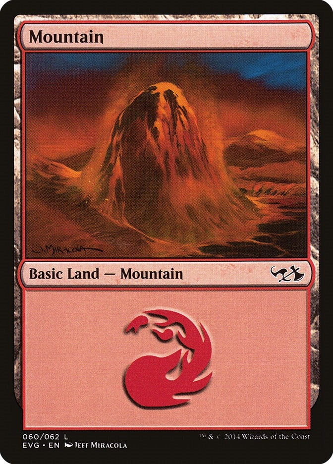 Mountain (060) (EVG) (60) (Duel Decks: Anthology)