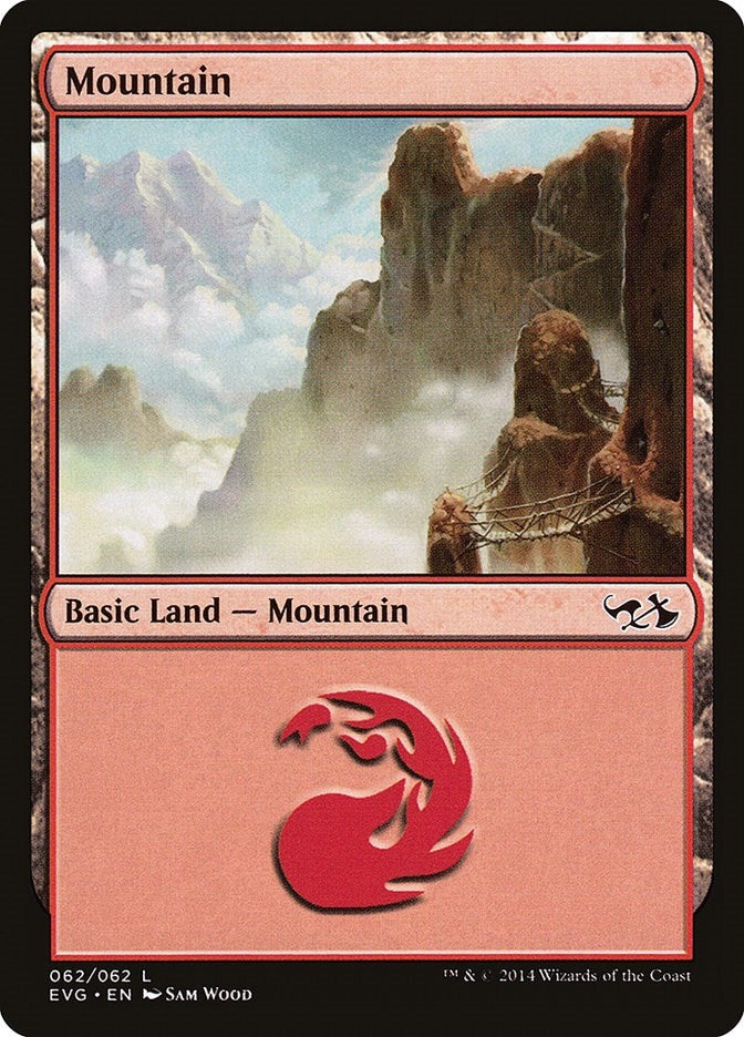 Mountain (062) (EVG) (62) (Duel Decks: Anthology)