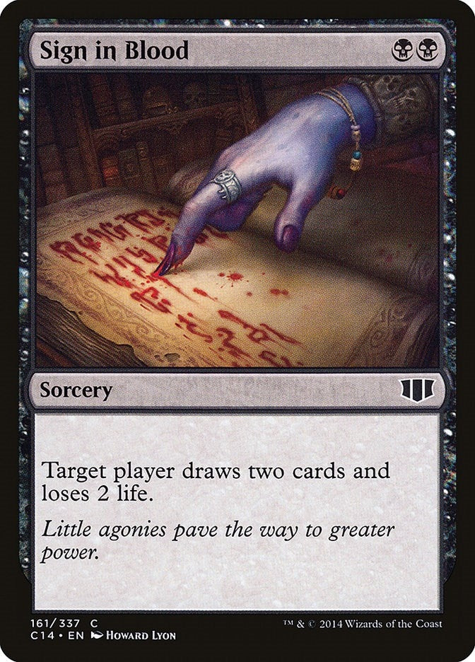 Sign in Blood (161) (Commander 2014)