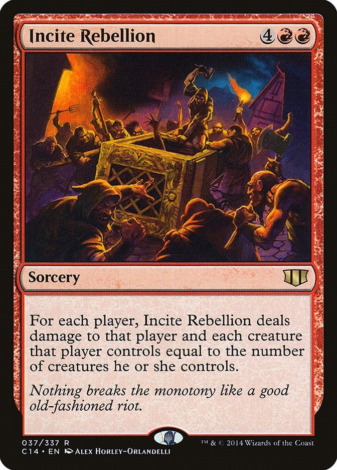 Incite Rebellion (37) (Commander 2014)