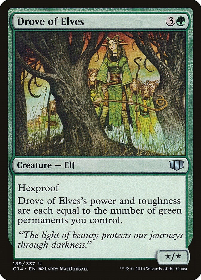 Drove of Elves (189) (Commander 2014)