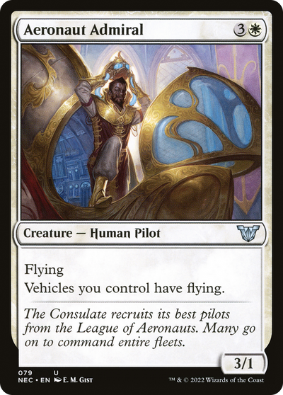 Aeronaut Admiral (79) (Commander: Kamigawa: Neon Dynasty)