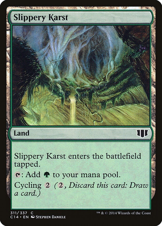 Slippery Karst (311) (Commander 2014)