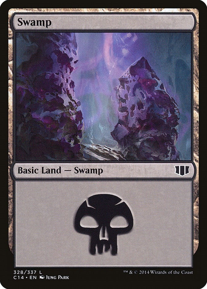 Swamp (328) (328) (Commander 2014)