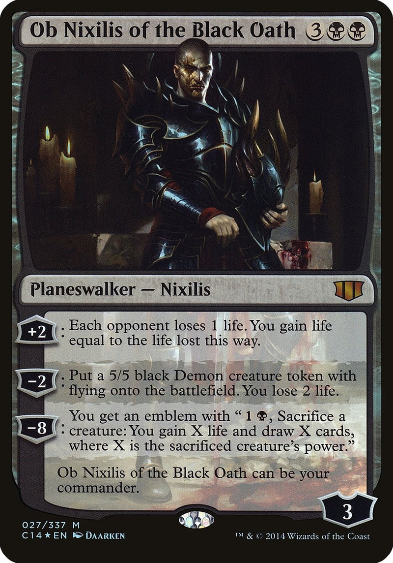 Ob Nixilis of the Black Oath (Commander 2014) (27) (Oversize Cards)