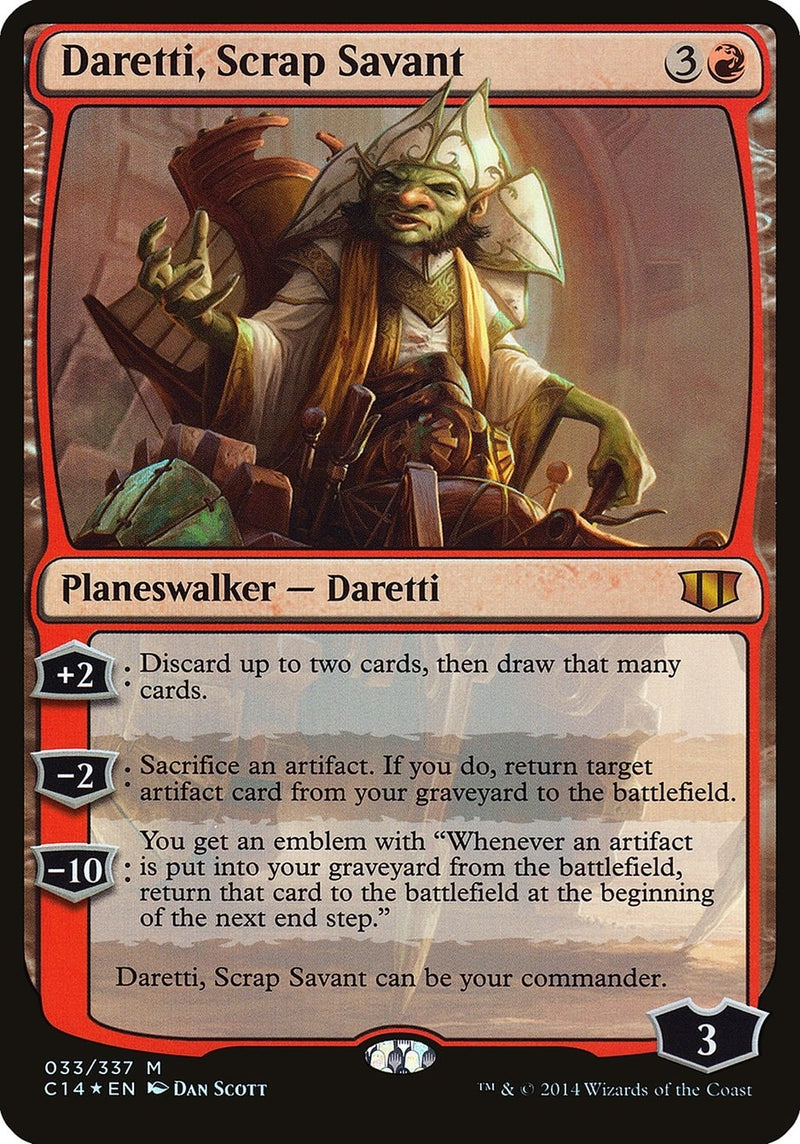 Daretti, Scrap Savant (Commander 2014) (33) (Oversize Cards)