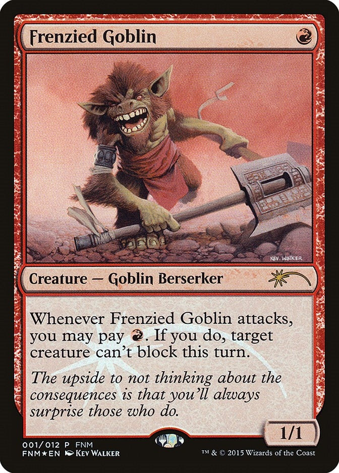 Frenzied Goblin (1) (FNM Promos)