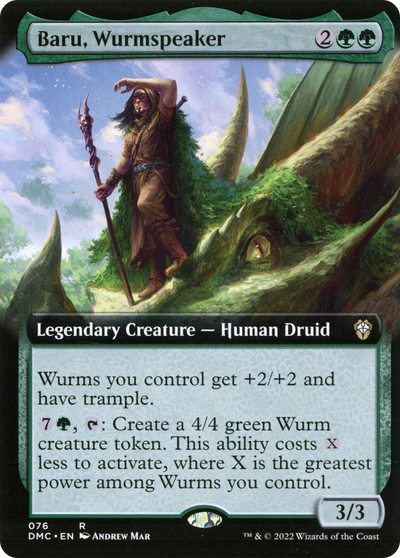 Baru, Wurmspeaker (Extended Art) (76) (Commander: Dominaria United)
