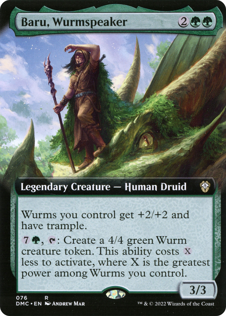 Baru, Wurmspeaker (Extended Art) (76) (Commander: Dominaria United)