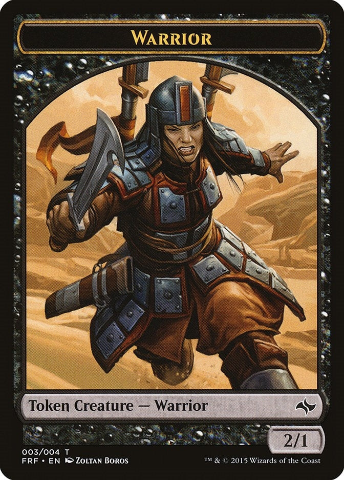 Image for Warrior Token (3) - Magic: The Gathering