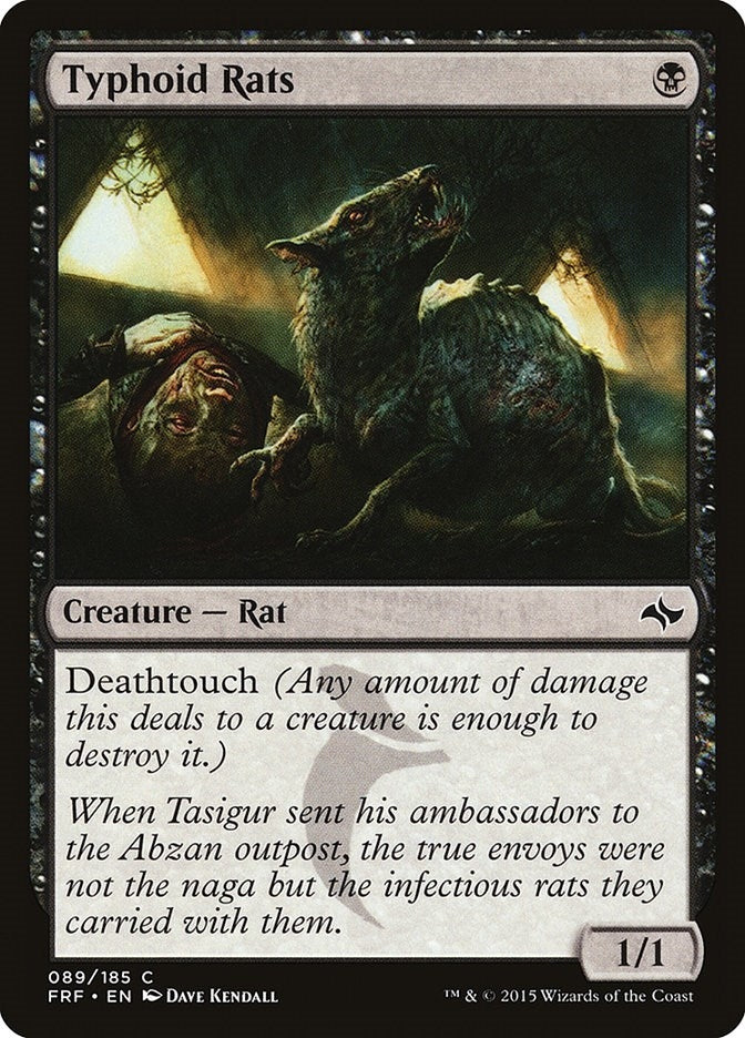 Image for Typhoid Rats (89) - Magic: The Gathering