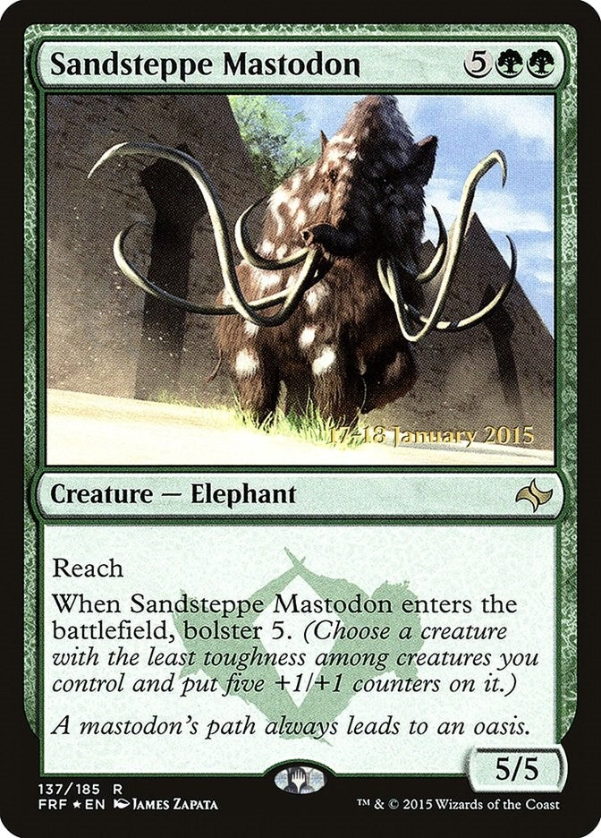 Sandsteppe Mastodon (137) (Prerelease Cards)