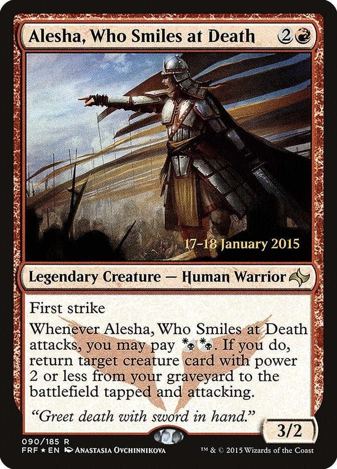 Alesha, Who Smiles at Death (90) (Prerelease Cards)