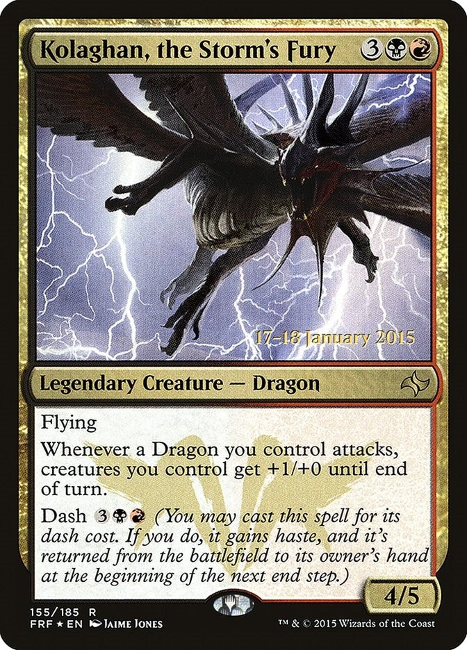 Kolaghan, the Storm's Fury (155) (Prerelease Cards)