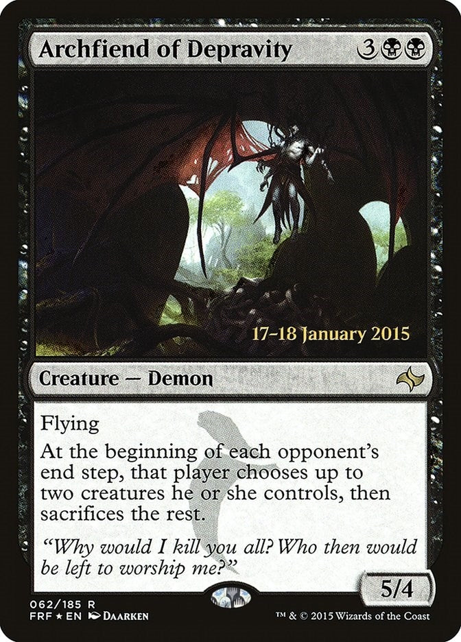 Archfiend of Depravity (62) (Prerelease Cards)