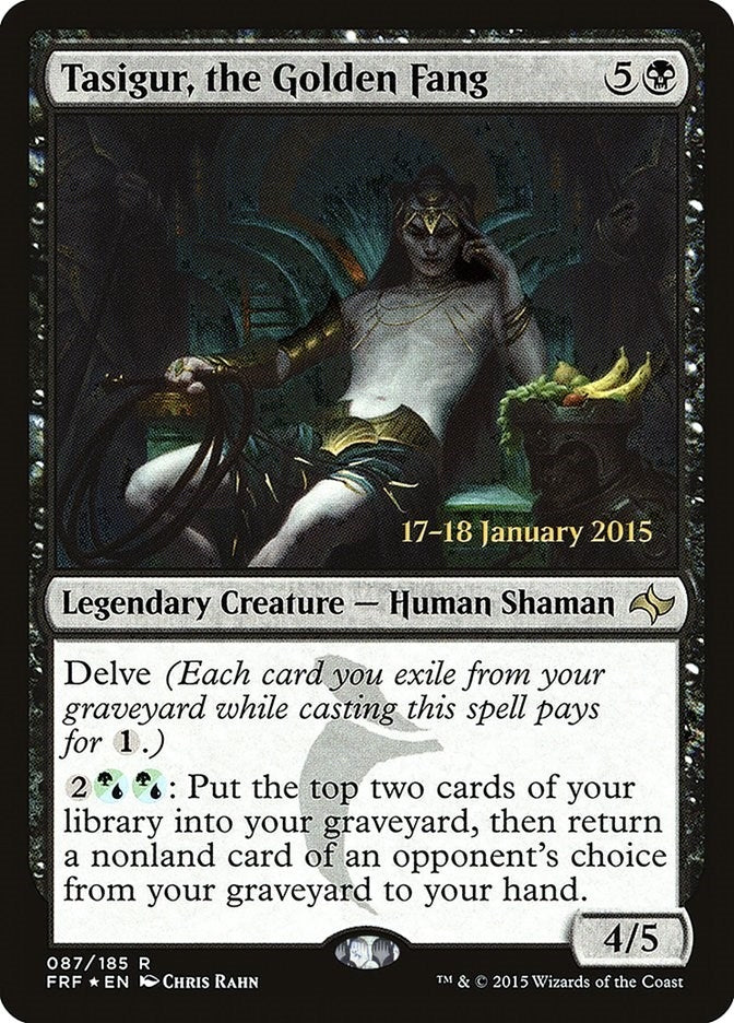 Tasigur, the Golden Fang (87) (Prerelease Cards)
