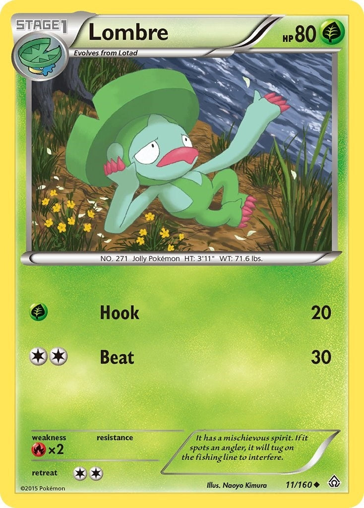 Image for Lombre (11/160) (XY - Primal Clash) - Pokemon