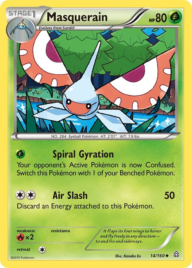 Image for Masquerain (14/160) (XY - Primal Clash) - Pokemon