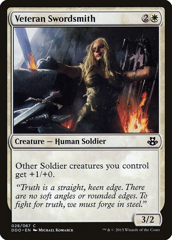Image for Veteran Swordsmith (28) - Magic: The Gathering
