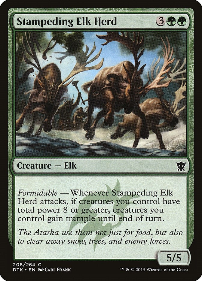 Stampeding Elk Herd (208) (Dragons of Tarkir)