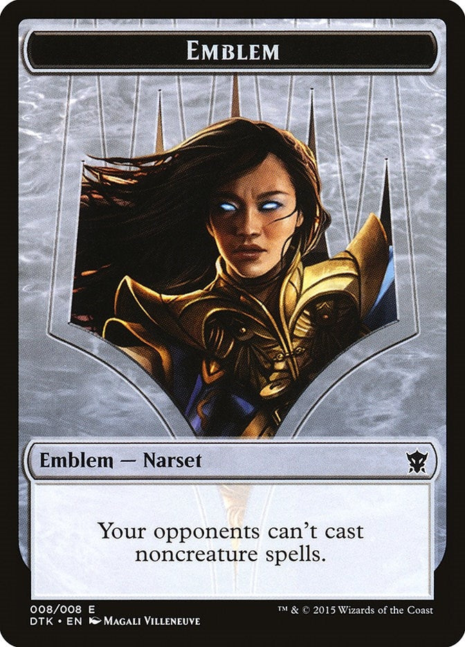 Emblem - Narset Transcendent (8) (Dragons of Tarkir)