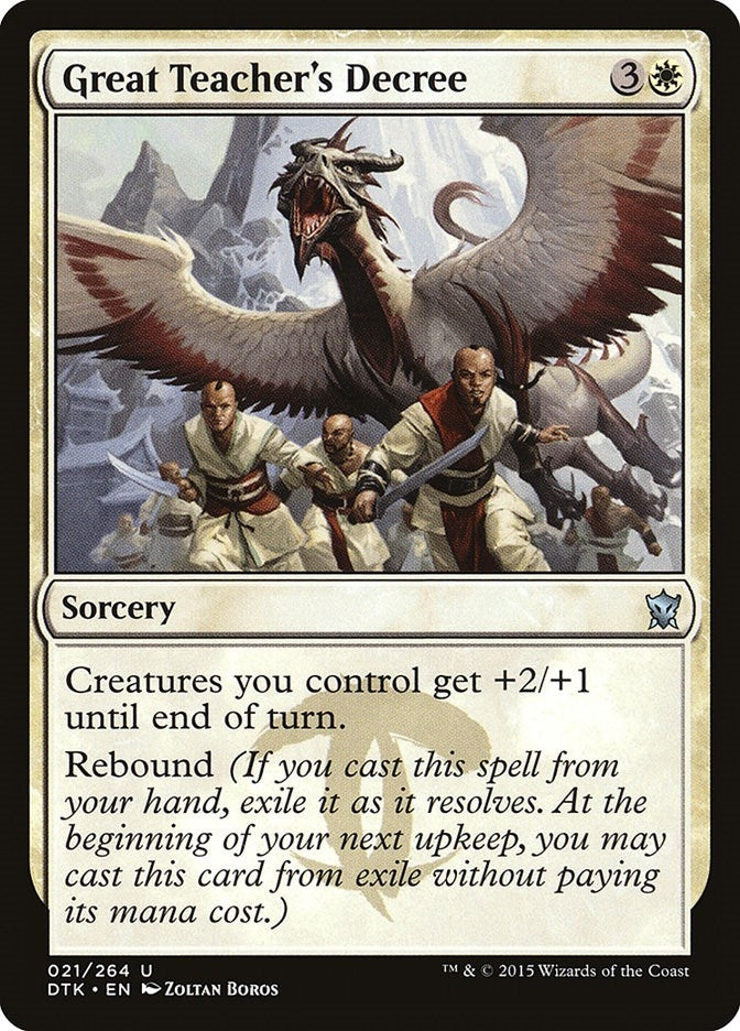 Great Teacher's Decree (21) (Dragons of Tarkir)